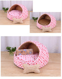 Luxury Animal Print Dog House Bed