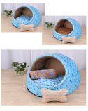 Luxury Animal Print Dog House Bed