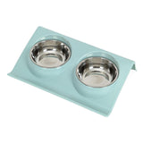 Stainless Steel Double Feeding Bowls