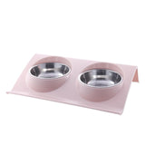Stainless Steel Double Feeding Bowls