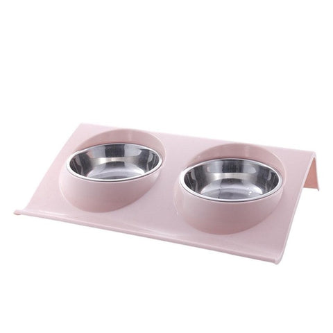 Stainless Steel Double Feeding Bowls