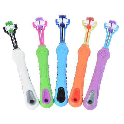 Three-Headed Non-Slip Toothbrush